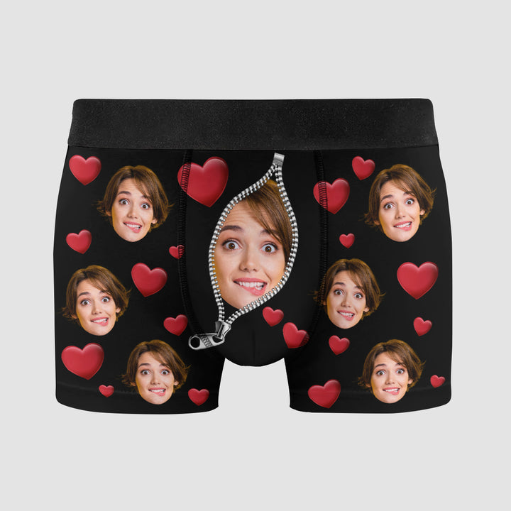 Custom Face Boxer - Personalized Custom Men's Boxer Briefs - Gift For Couple, Boyfriend, Husband