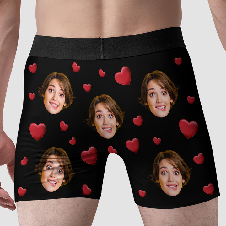 Custom Face Boxer - Personalized Custom Men's Boxer Briefs - Gift For Couple, Boyfriend, Husband