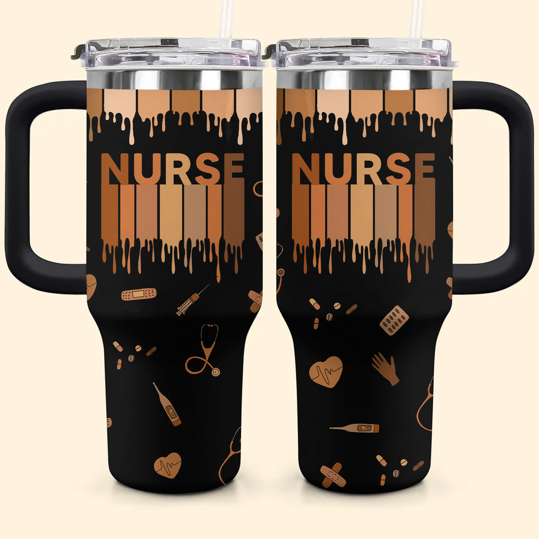 Love Nurse Life - Tumbler With Handle - Gift For Nurses NCU0HD009