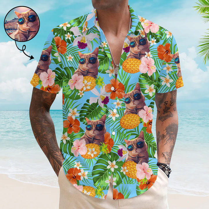Tropical Style - Personalized Custom Hawaiian Shirt - Summer Vacation Gift For Pet Lovers