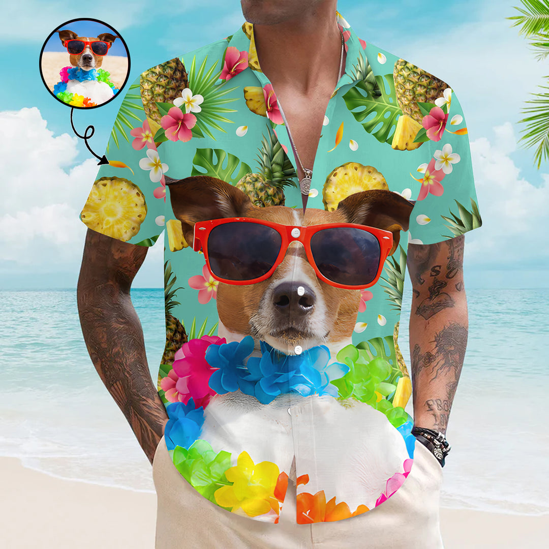 Big Pet Face - Personalized Custom Unisex Hawaiian Shirt