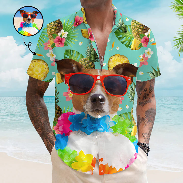 Big Pet Face - Personalized Custom Unisex Hawaiian Shirt