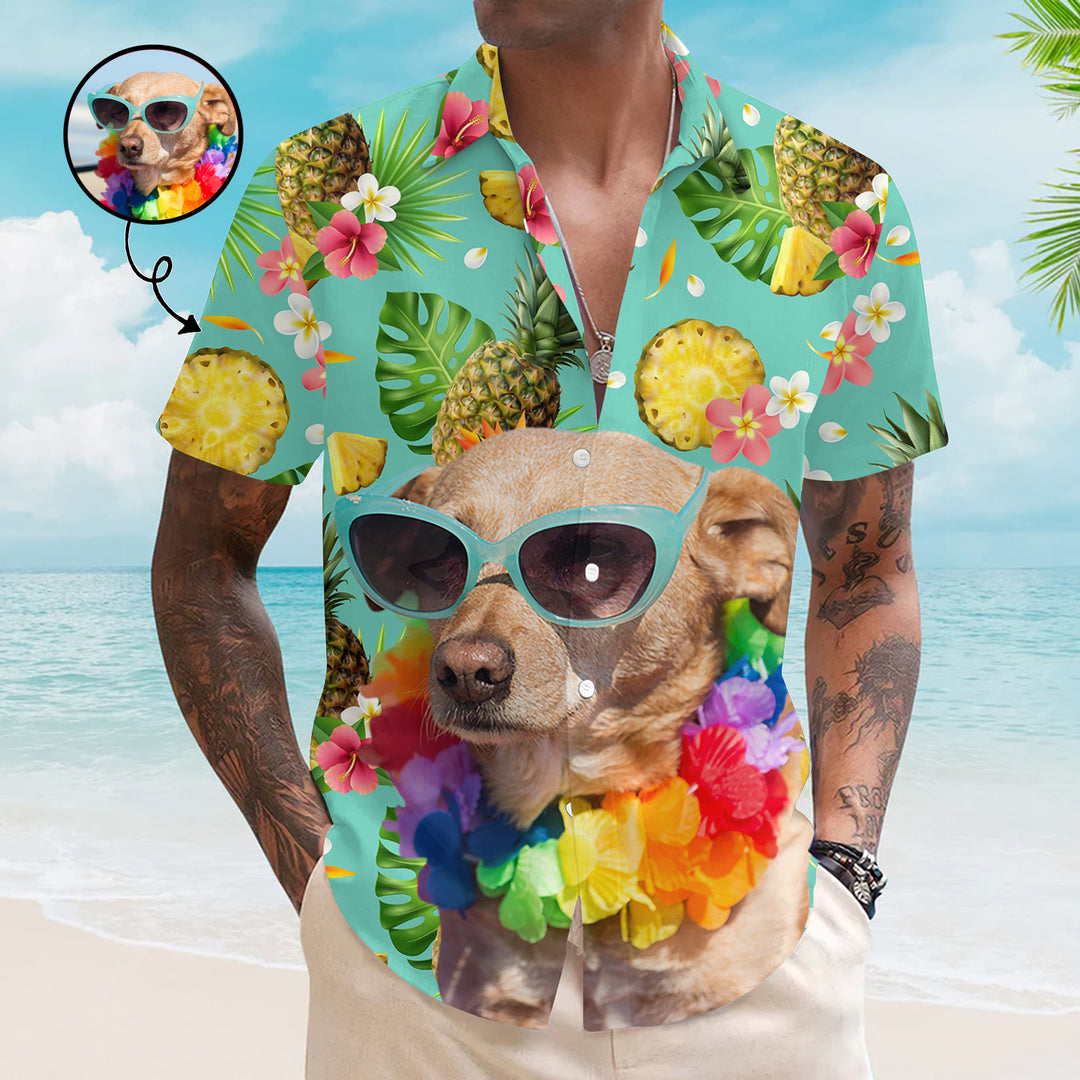 Big Pet Face - Personalized Custom Unisex Hawaiian Shirt
