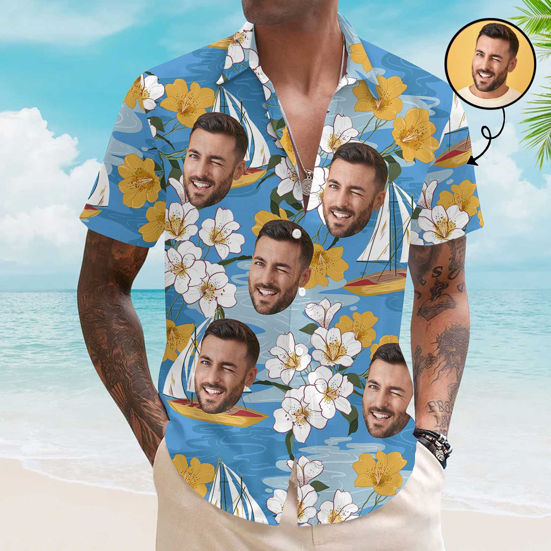 Summer Vibes With Island Tropical - Personalized Custom Unisex Hawaiian Shirt