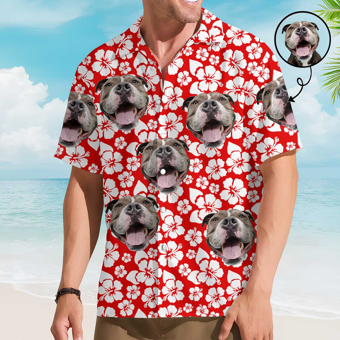 Hibiscus Pattern - Personalized Custom Unisex Hawaiian Shirt