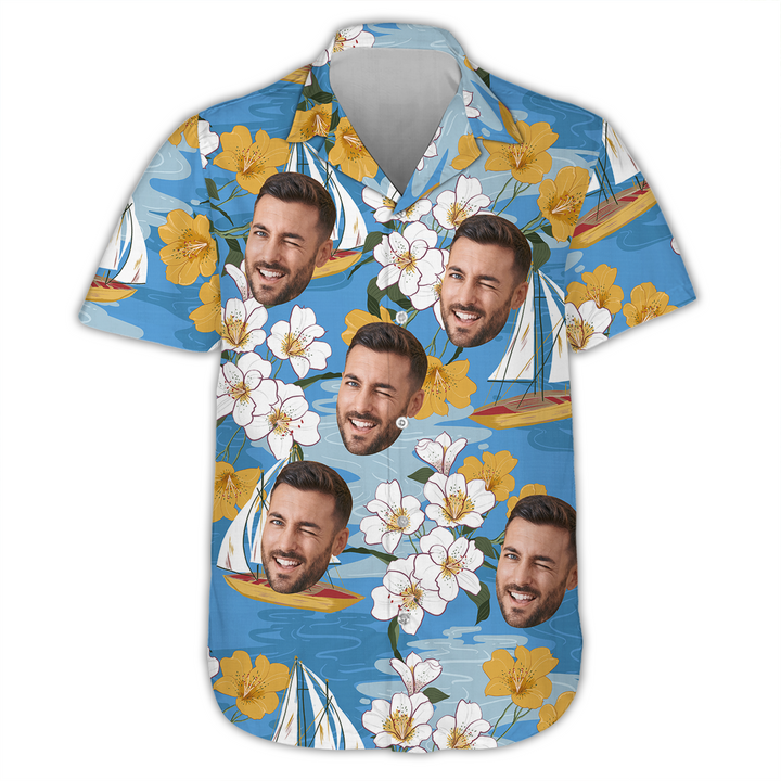 Summer Vibes With Island Tropical - Personalized Custom Unisex Hawaiian Shirt