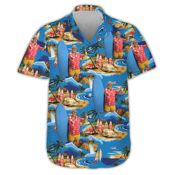 Tropical Beach Shore - Personalized Custom Unisex Hawaiian Shirt