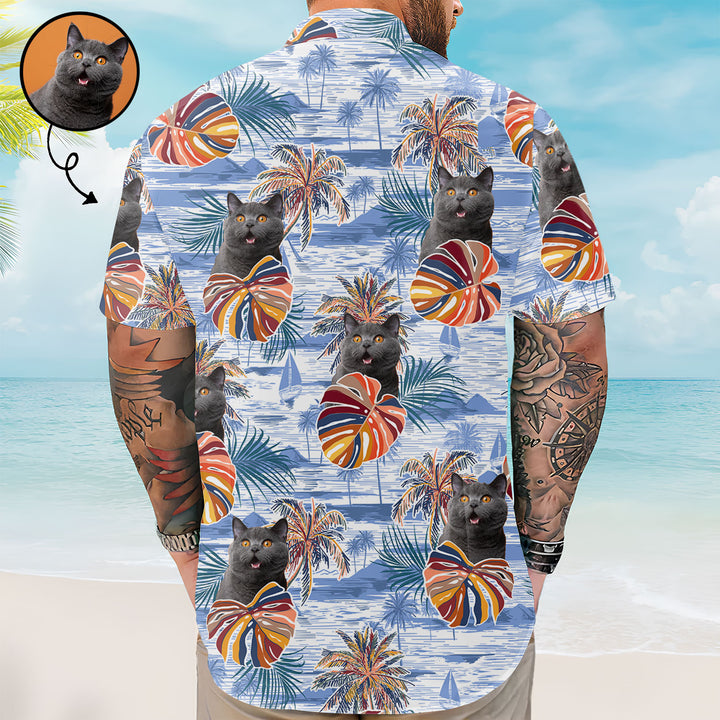 Beautiful Palm Leaves - Personalized Custom Unisex Hawaiian Shirt