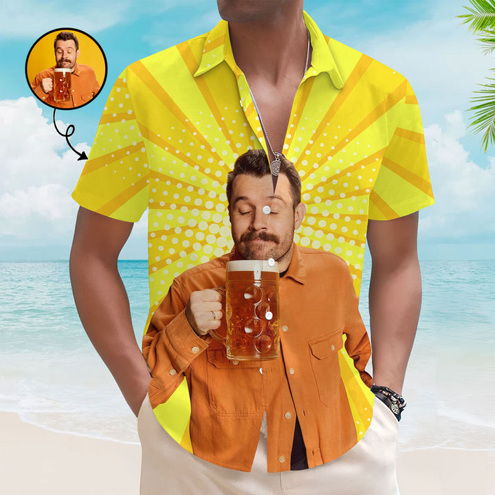 Drinking Lovers - Personalized Custom Unisex Hawaiian Shirt