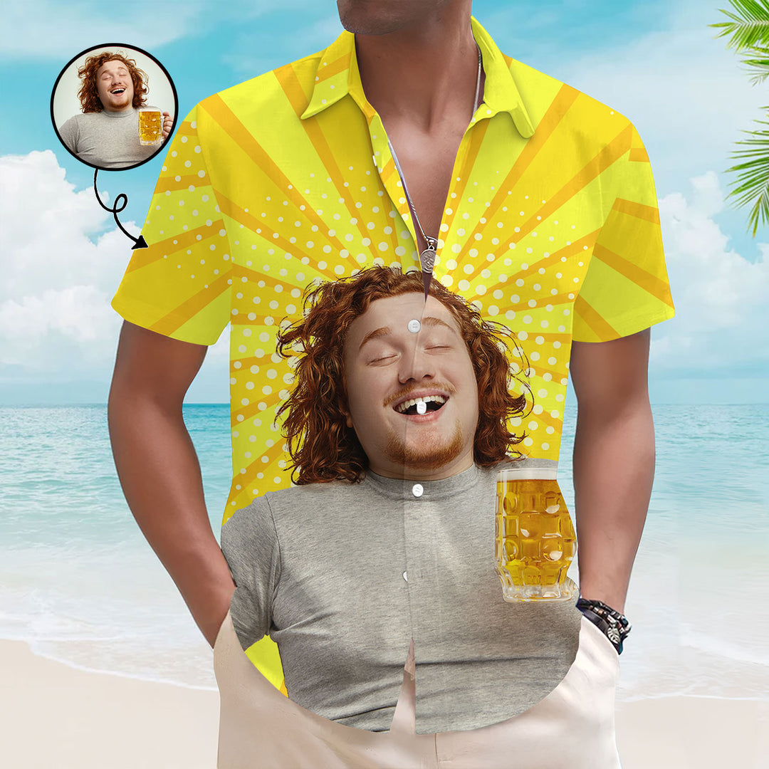 Drinking Lovers - Personalized Custom Unisex Hawaiian Shirt