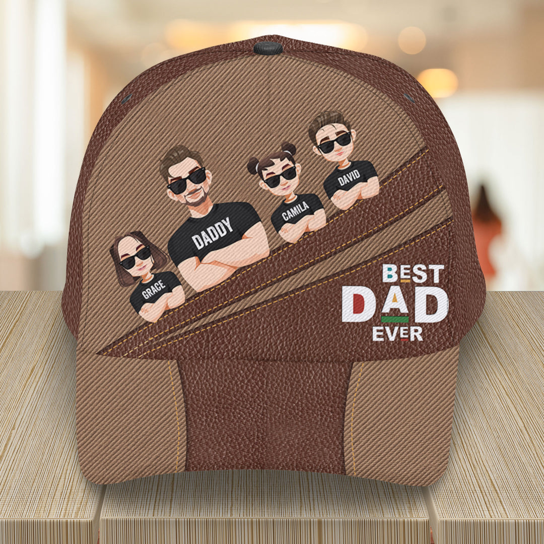 Best Dad Ever Personalized Custom Classic Cap Father's Day