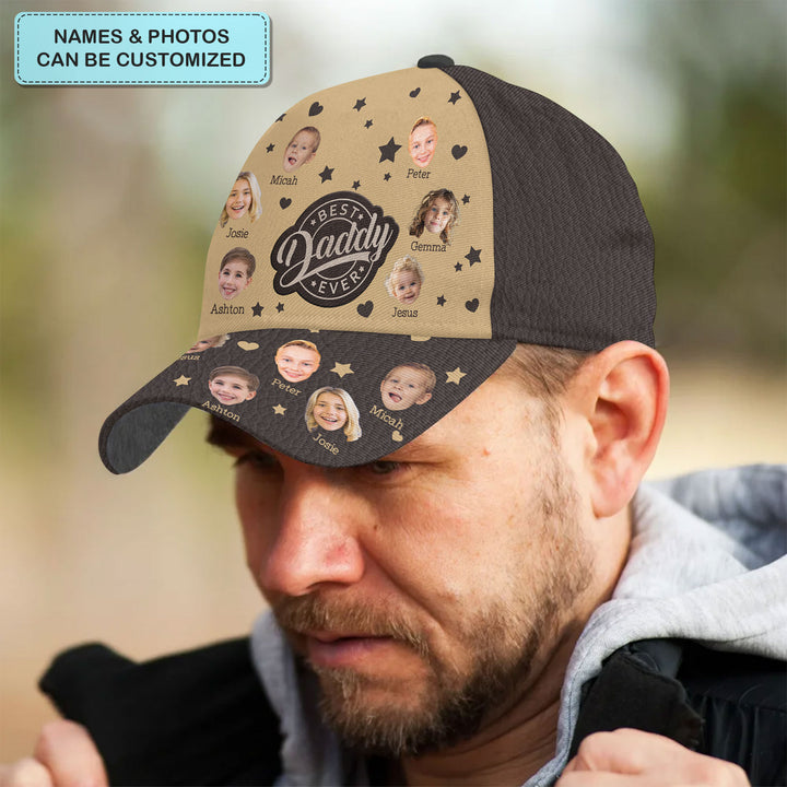 Best Daddy Ever Custom Photo - Personalized Custom Classic Cap - Father's Day Gift For Dad