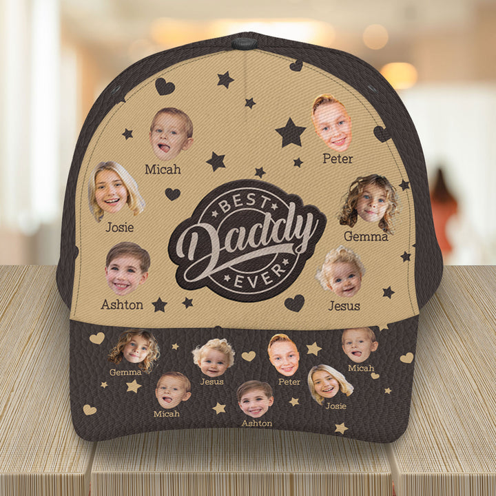 Best Daddy Ever Custom Photo - Personalized Custom Classic Cap - Father's Day Gift For Dad