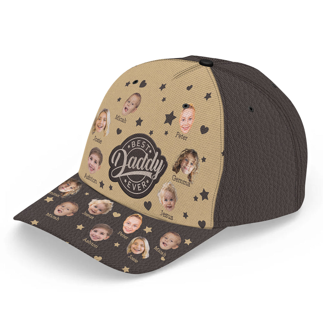 Best Daddy Ever Custom Photo - Personalized Custom Classic Cap - Father's Day Gift For Dad