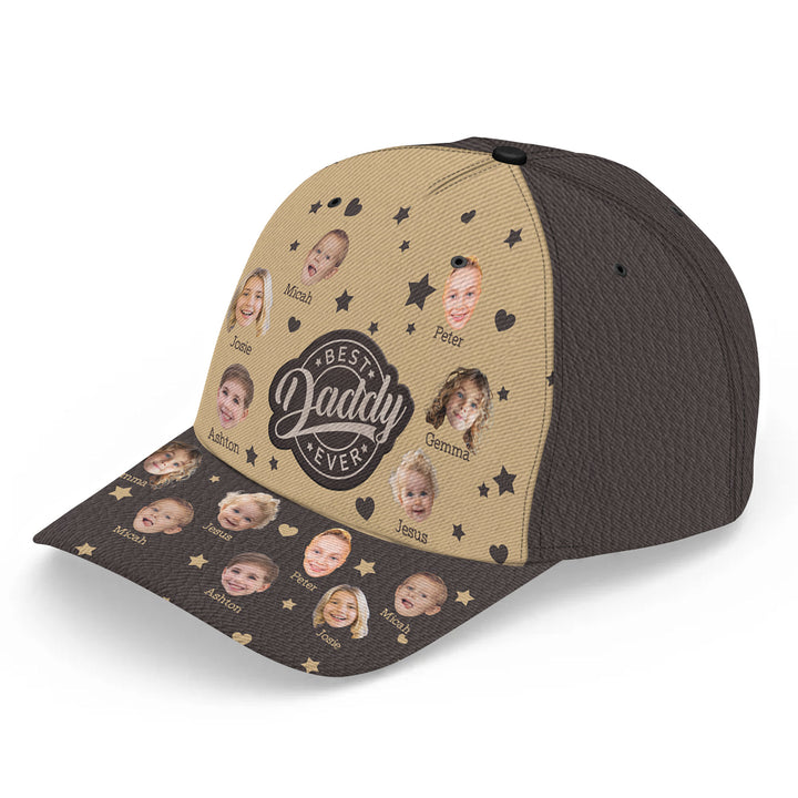 Best Daddy Ever Custom Photo - Personalized Custom Classic Cap - Father's Day Gift For Dad