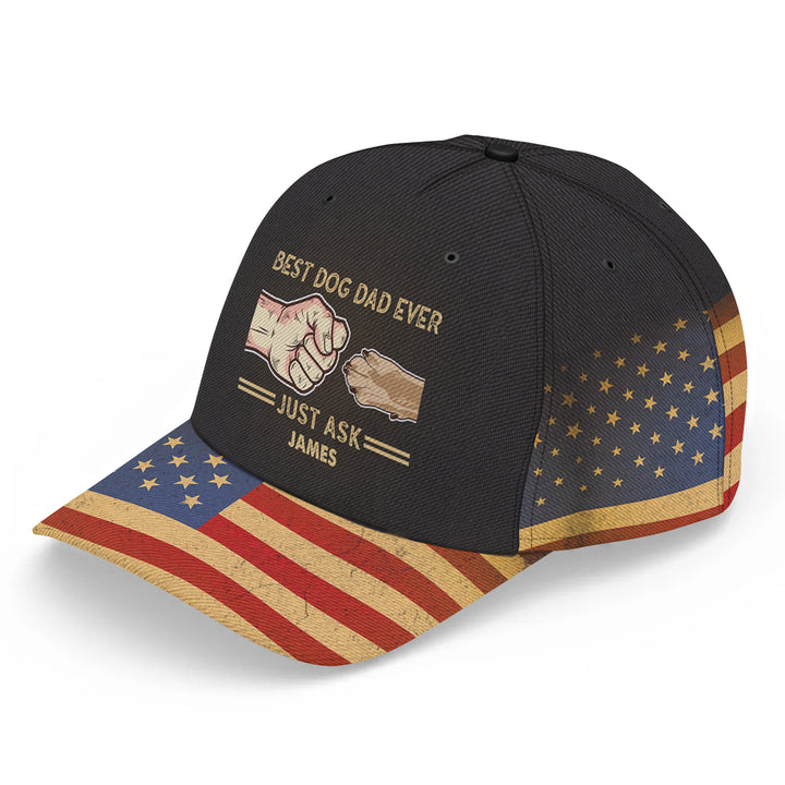 Best Dog Dad Ever - Personalized Custom Classic Cap - Gift For Dog Lovers