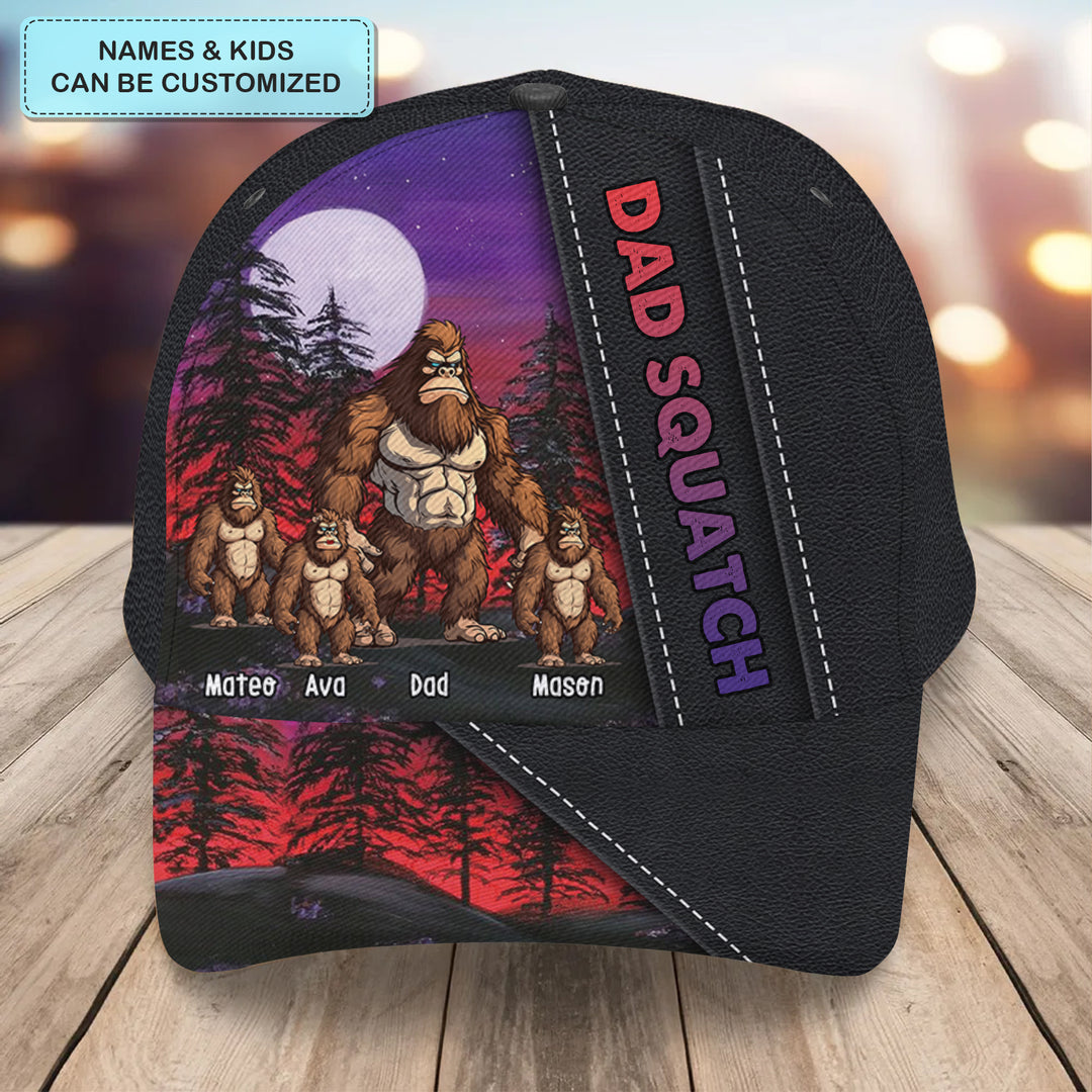 Dad Squatch - Personalized Custom Classic Cap - Father's Day Gift For Dad