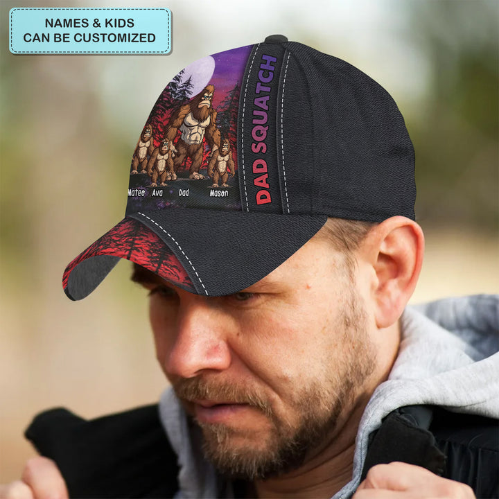 Dad Squatch - Personalized Custom Classic Cap - Father's Day Gift For Dad