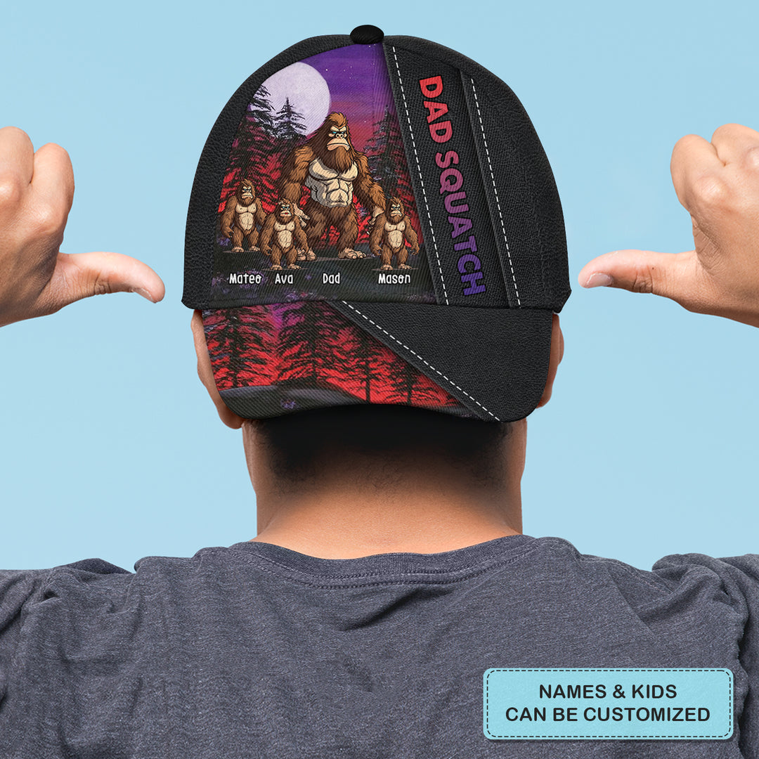 Dad Squatch - Personalized Custom Classic Cap - Father's Day Gift For Dad
