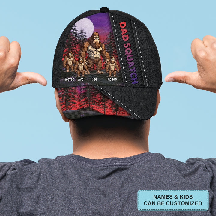 Dad Squatch - Personalized Custom Classic Cap - Father's Day Gift For Dad