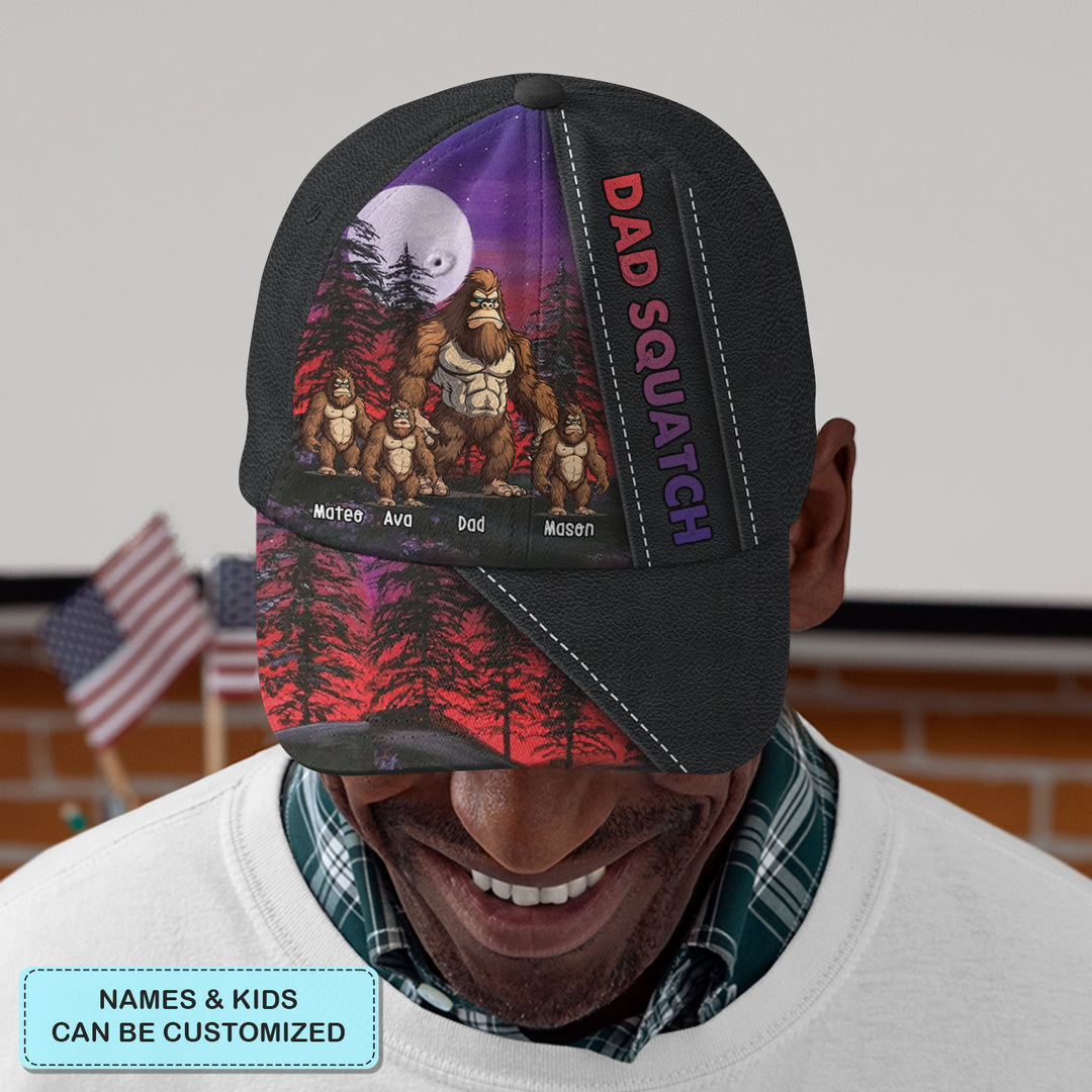 Dad Squatch - Personalized Custom Classic Cap - Father's Day Gift For Dad