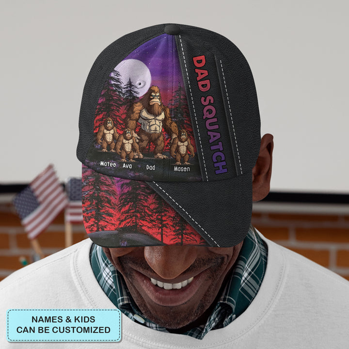 Dad Squatch - Personalized Custom Classic Cap - Father's Day Gift For Dad