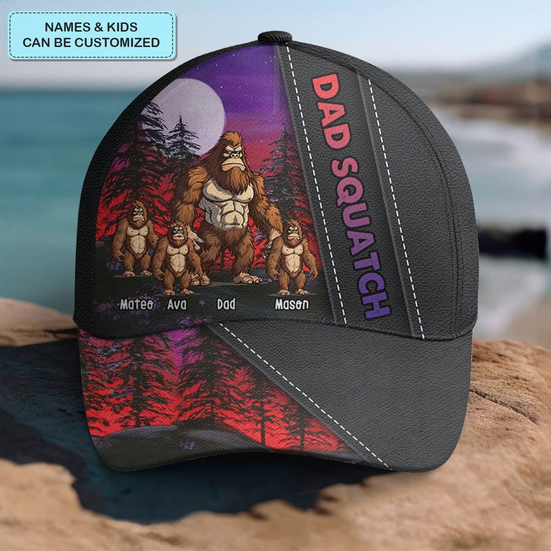 Dad Squatch - Personalized Custom Classic Cap - Father's Day Gift For Dad