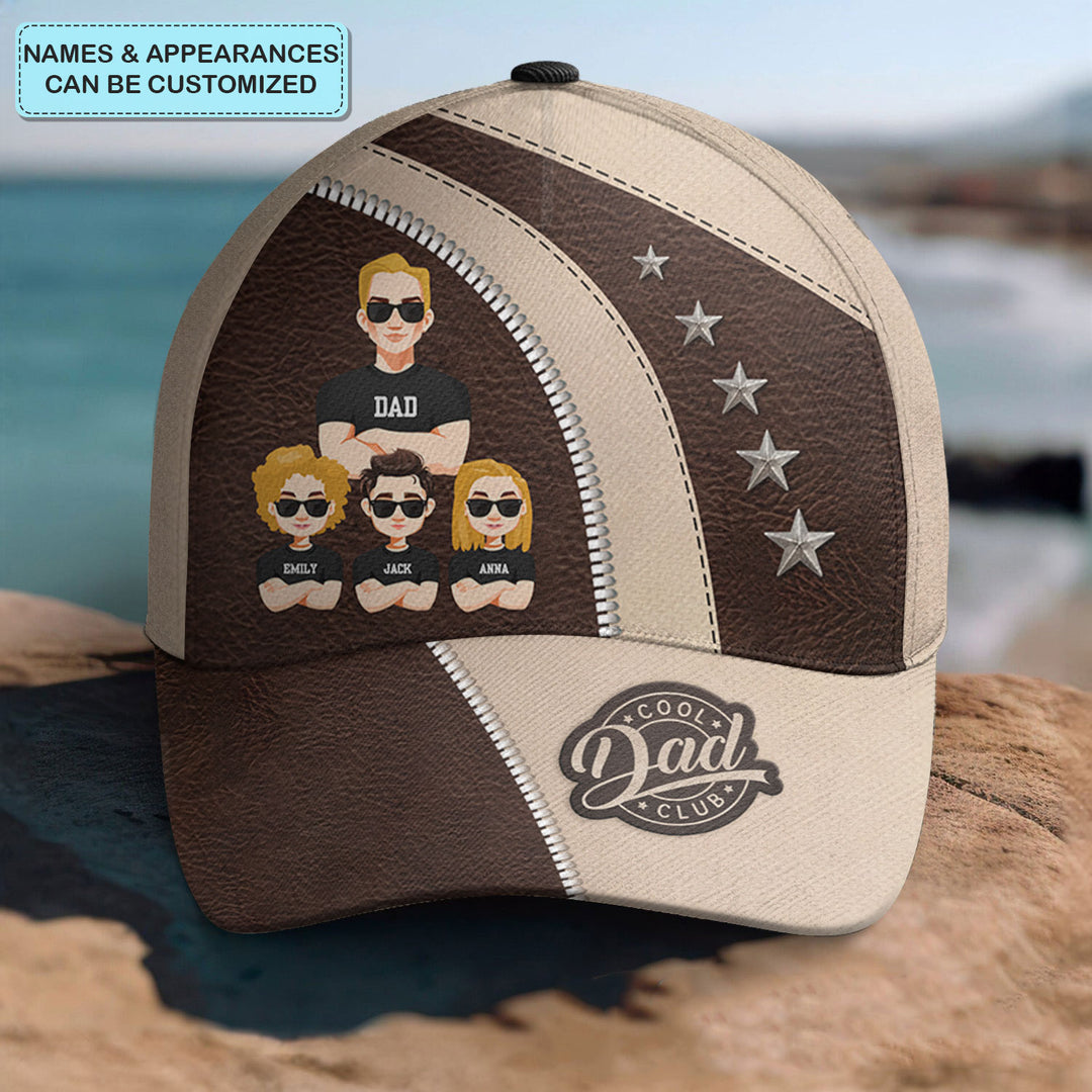 Cool Dad Club - Personalized Custom Baseball Cap - Father's Day Gift For Dad
