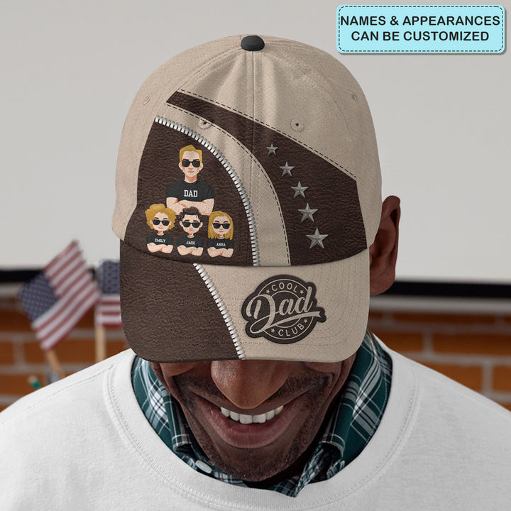 Cool Dad Club - Personalized Custom Baseball Cap - Father's Day Gift For Dad
