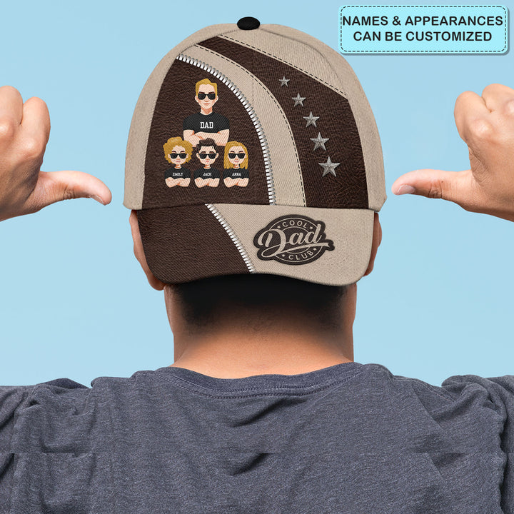Cool Dad Club - Personalized Custom Baseball Cap - Father's Day Gift For Dad