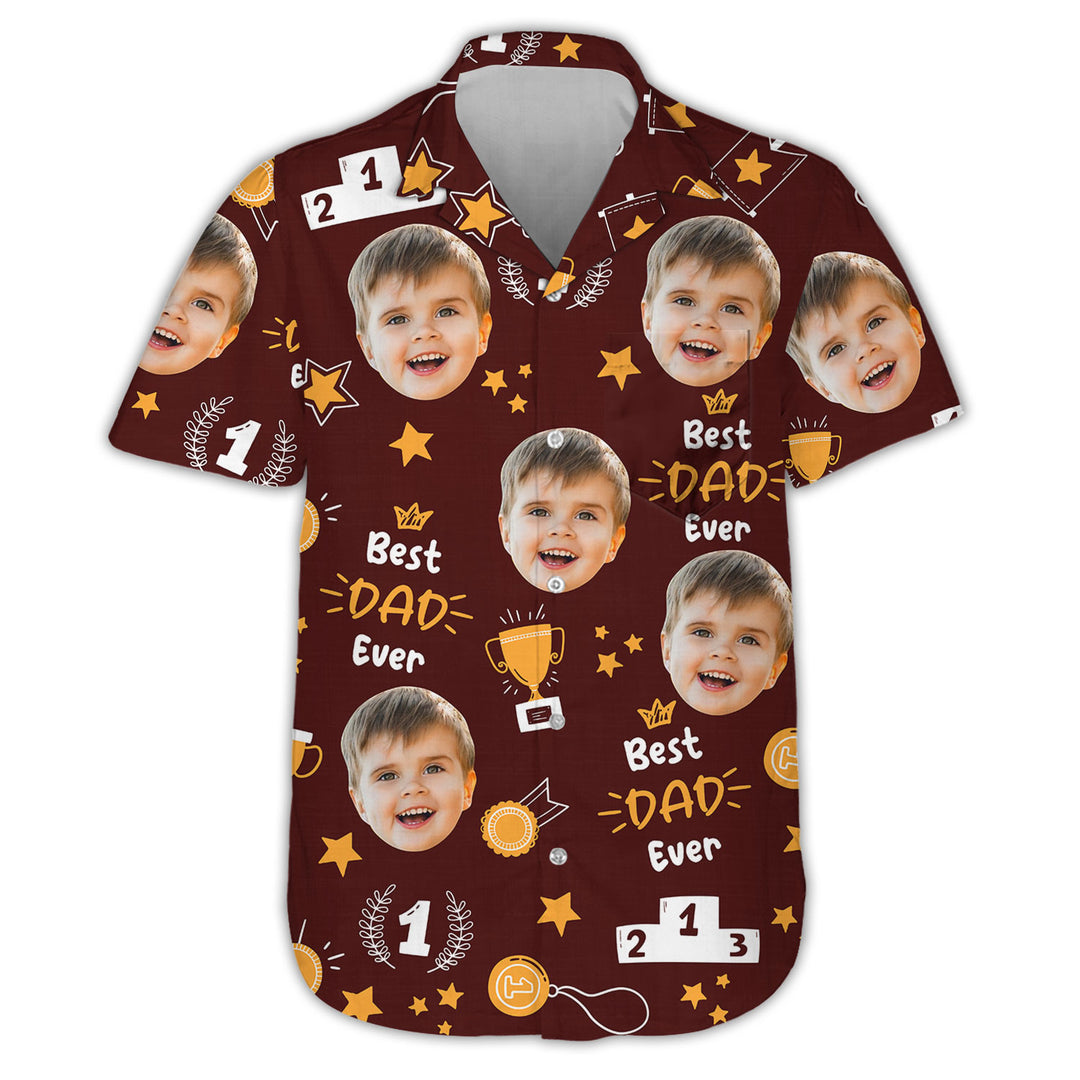 Best Dad Ever - Personalized Custom Hawaiian Shirt - Father's Day Gift