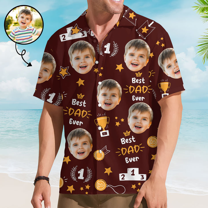 Best Dad Ever - Personalized Custom Hawaiian Shirt - Father's Day Gift