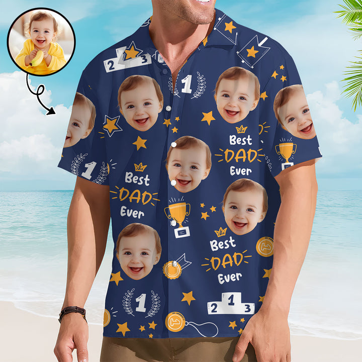 Best Dad Ever - Personalized Custom Hawaiian Shirt - Father's Day Gift
