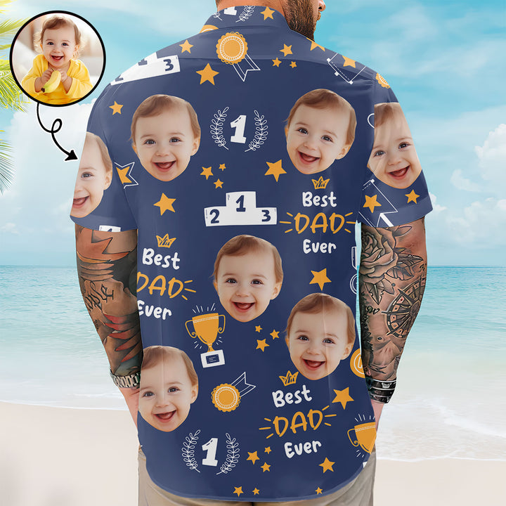 Best Dad Ever - Personalized Custom Hawaiian Shirt - Father's Day Gift
