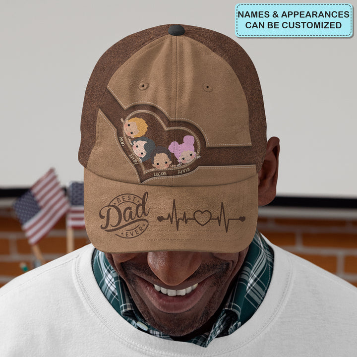 Best Dad Ever Ver 3 - Personalized Custom Classic Cap - Father's Day Gift For Dad