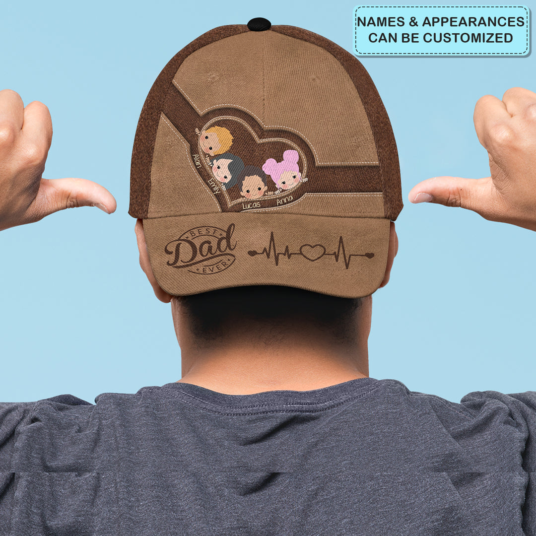 Best Dad Ever Ver 3 - Personalized Custom Classic Cap - Father's Day Gift For Dad