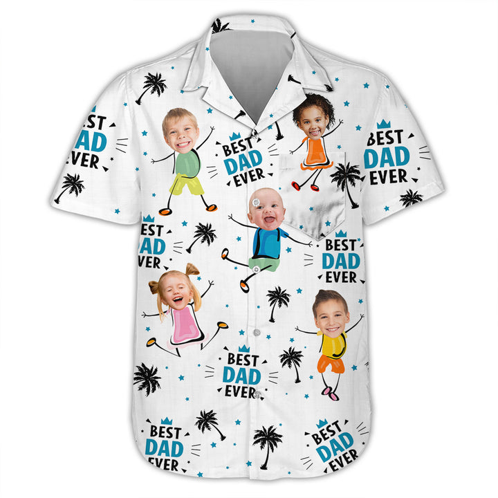 Best Dad Ever - Personalized Custom Hawaiian Shirt - Father's Day Gift For Dad, Grandpa