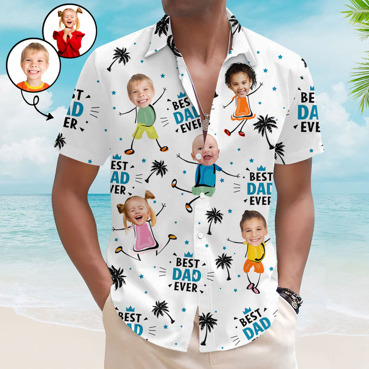 Best Dad Ever - Personalized Custom Hawaiian Shirt - Father's Day Gift For Dad, Grandpa