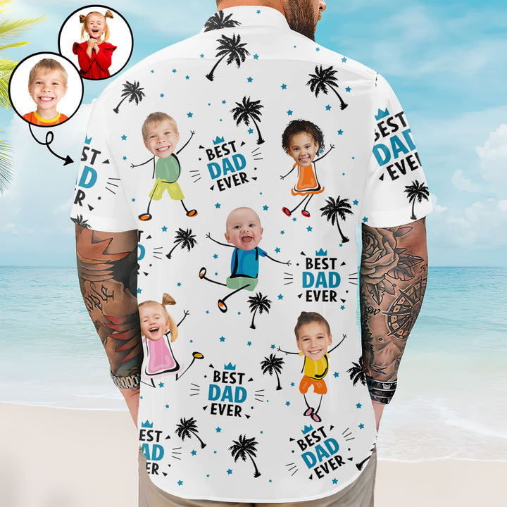 Best Dad Ever - Personalized Custom Hawaiian Shirt - Father's Day Gift For Dad, Grandpa