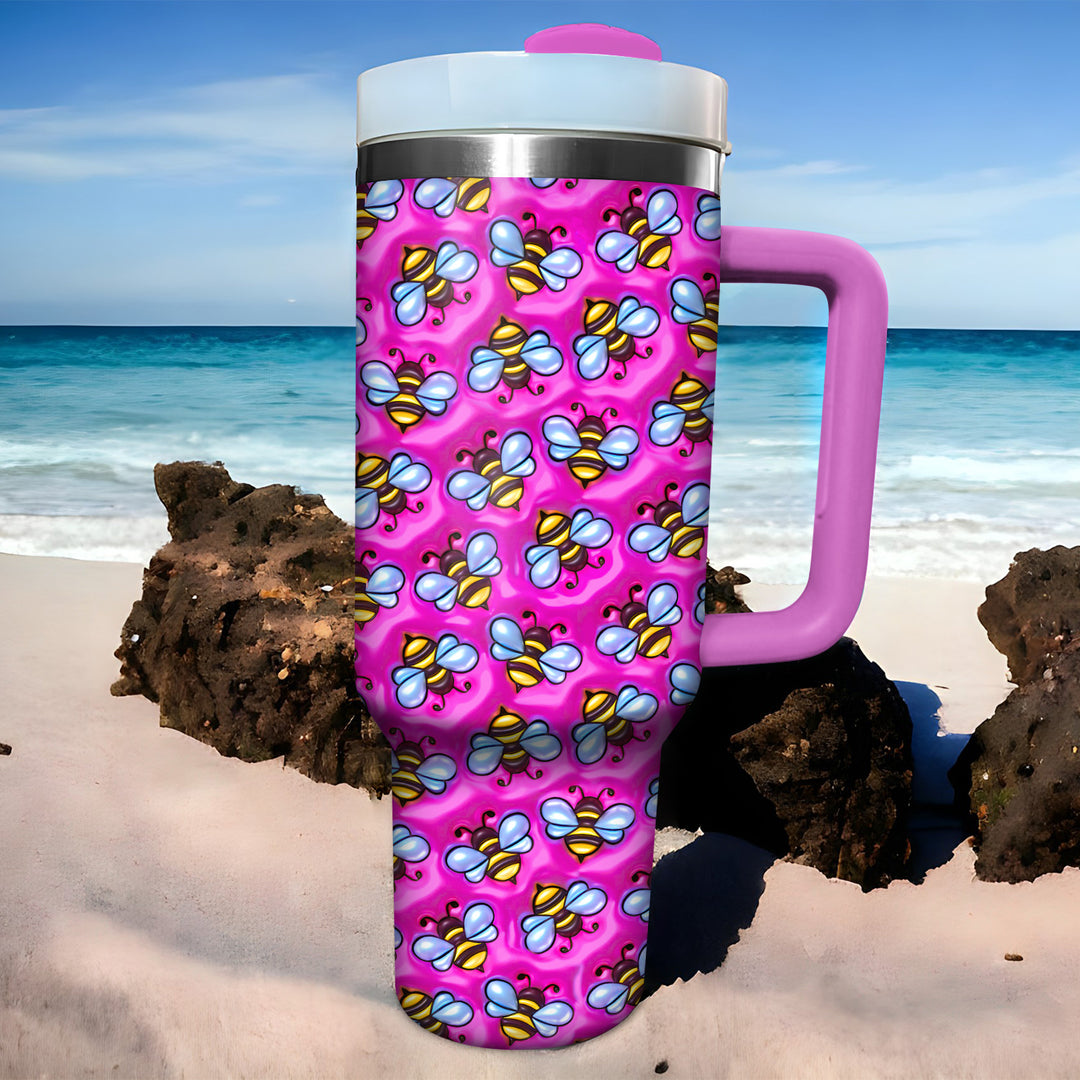 Bees Inflated - Tumbler with Handle - Gift for Bee Lover NCU0PT014