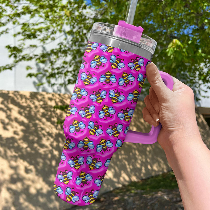 Bees Inflated - Tumbler with Handle - Gift for Bee Lover NCU0PT014