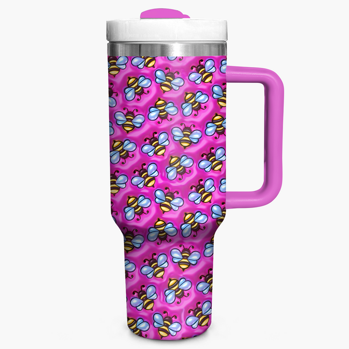 Bees Inflated - Tumbler with Handle - Gift for Bee Lover NCU0PT014
