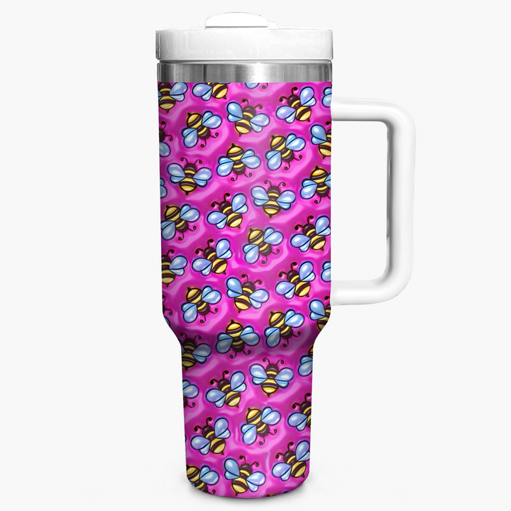 Bees Inflated - Tumbler with Handle - Gift for Bee Lover NCU0PT014