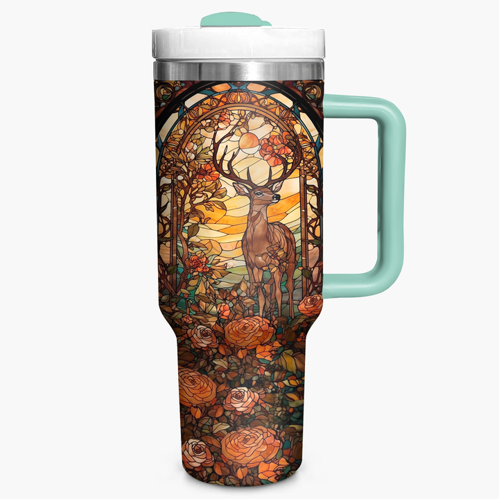 Hunting Deer - Tumbler with Handle - Gift for Hunting Lover NCU0PT011