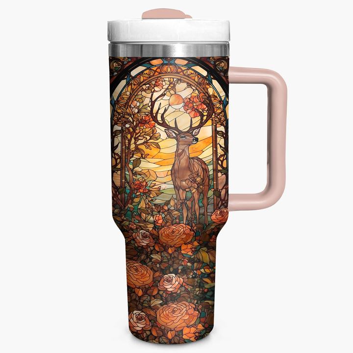 Hunting Deer - Tumbler with Handle - Gift for Hunting Lover NCU0PT011