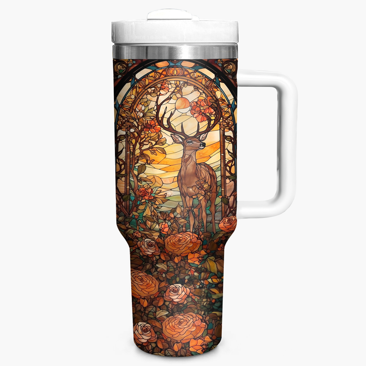Hunting Deer - Tumbler with Handle - Gift for Hunting Lover NCU0PT011