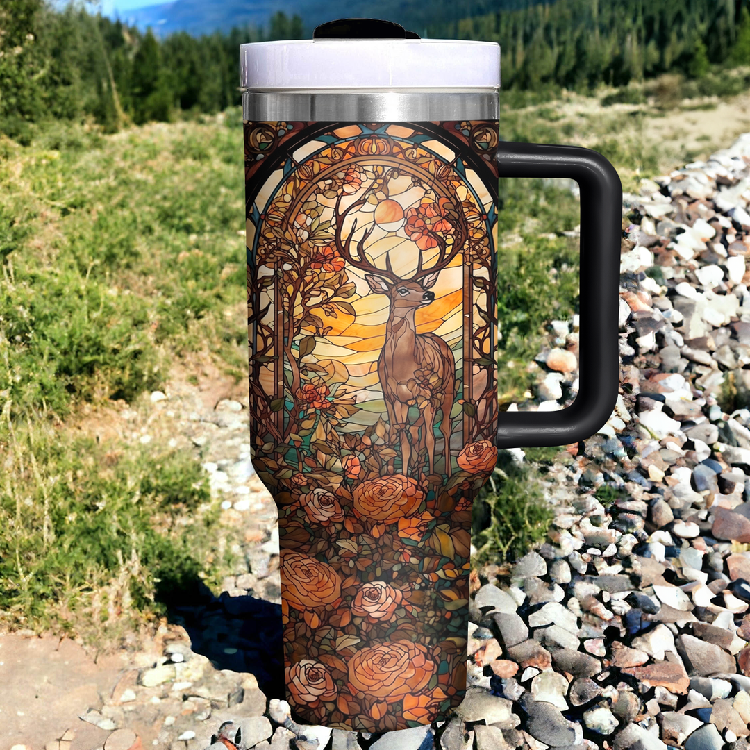 Hunting Deer - Tumbler with Handle - Gift for Hunting Lover NCU0PT011