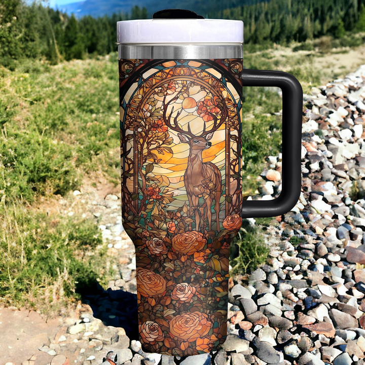 Hunting Deer - Tumbler with Handle - Gift for Hunting Lover NCU0PT011