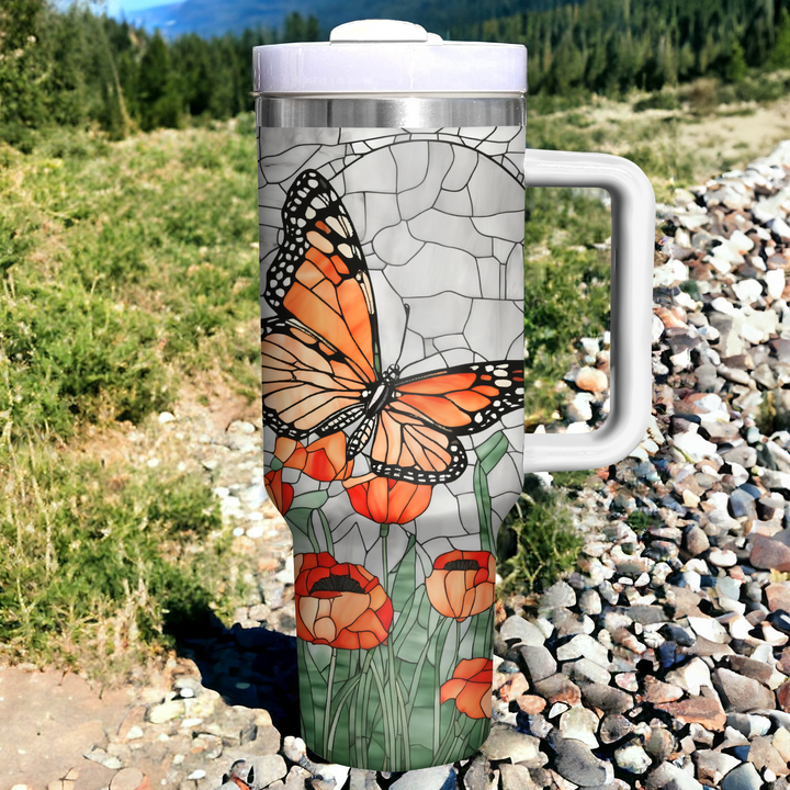 Monarch Butterfly - Tumbler with Handle - NCU0TT005