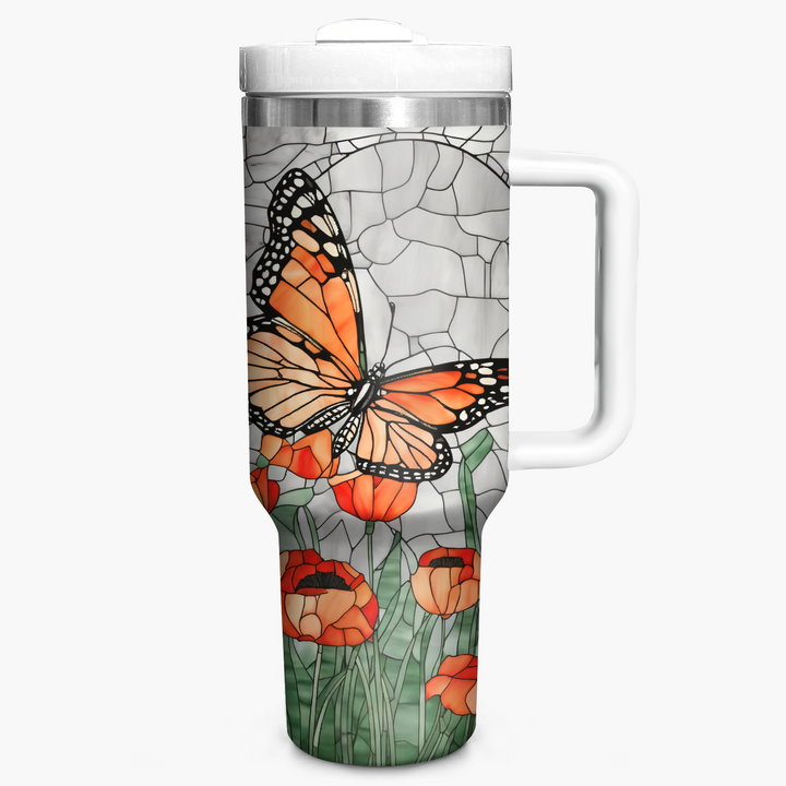 Monarch Butterfly - Tumbler with Handle - NCU0TT005